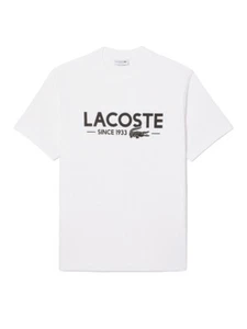 Lacoste Men's Classic Fit Cotton Jersey T-Shirt in White TH6541-51 001 - Picture 1 of 1