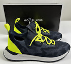 Michael Kors Herrenschuhe Sneaker Größe 10,5 blau Stretch DAX Slipper $ 228 NEU