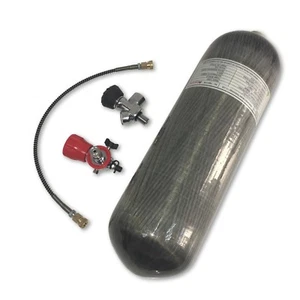 Juegos de recarga de cilindro de fibra de carbono Acecare 6,8 L CE PCP tanque 4500 psi para pistola de aire comprimido - Imagen 1 de 4