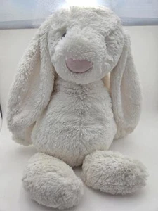 Jellycat Large Bashful Cream Bunny Plush Collectible - No Tag (Large 14 inch) - Foto 1 di 5
