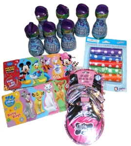 NEU 11 SET KINDER SPASS - AUSSEN FARBIGE BLASEN KREIDE BÜCHER SCHUHSCHNÜRSENKEL - Bild 1 von 6