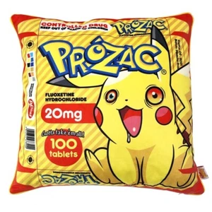 Ben Frost Prozac Pikachu Pokemon Pillow Cushion Cover - Picture 1 of 4