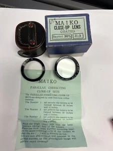 Twin Lens MAIKO Japan No. 3 Parallax Close Up set Lens Filter 30mm 8-13" Focus - Picture 1 of 4