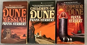 Frank Herbert DUNE CHRONICLES Books 2 - 4, Paperbacks - Picture 1 of 5