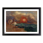 Saint George And The Dragon By Odilon Redon Wall Art Print Framed Canvas Picture