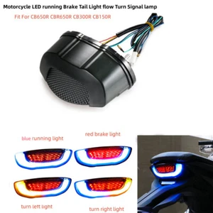 Luz trasera LED integrada intermitente para HONDA CB650R CBR650R CB300R CB150R - Imagen 1 de 14