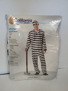 California Costumes Jailbird Prisoner Convict Adult Men's Costume Sz. M  (40-42)