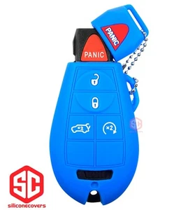 1x New Key Fob Remote Fobik Silicone Cover Fit / For Chrysler Dodge Jeep. - Picture 1 of 2
