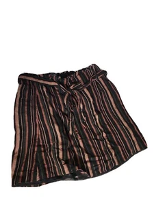 Falda bolsa de papel American Eagle negra a rayas pequeña S - Imagen 1 de 5