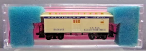 ROUNDHOUSE N-SCALE PASSENGER CAR OVERTON BAGGAGE CAR BALTIMORE & OHIO NOS - Picture 1 of 8