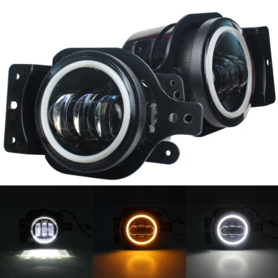 Kit de luces antiniebla LED halo Eagle Lights para Jeep Wrangler JL Sport SportS 18-20 Foto 1 de 4