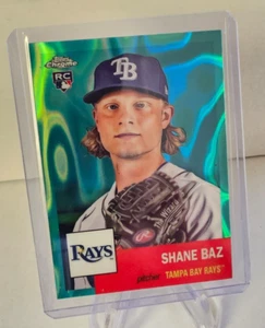 Shane Baz RC 2022 Topps cromo platino aniversario 231 refractor de lava acuática/299 - Imagen 1 de 2
