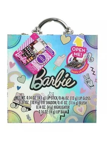 Barbie Schminkkoffer mit Spiegel: inkl. Lipgloss, Lidschatten, Rouge, Highlight - Bild 1 von 8