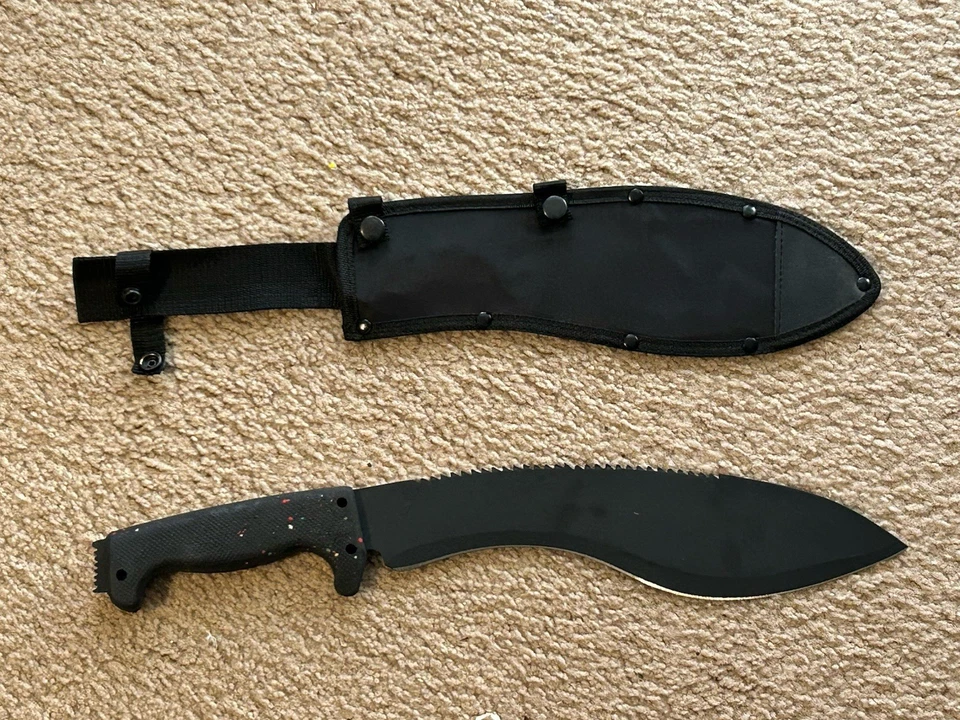 Machete Kukri excedente militar paquistaní nuevo/sin usar, con hoja de 12,5 pulgadas Foto 1 de 4