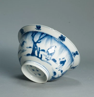 Antigua porcelana china período Kangxi figura Klapmuts marcado Xuande Foto 1 de 3