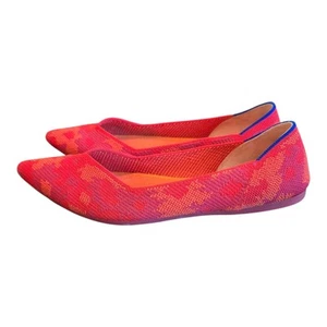 Rothy's The Flat Red Botanicamo Retired Women’s Size 9 - Picture 1 of 6