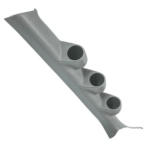GlowShift Gray Triple Gauge 52mm Pillar Pod for 08-15 Mitsubishi Lancer EVO X - Foto 1 di 3