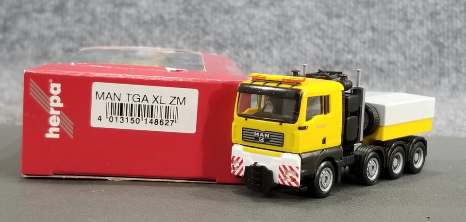 HERPA HO 1:87 148627 MAN TGA XL ZM SEMI IOB AMARILLO Foto 1 de 4