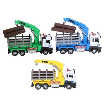 Logging Truck Toy 1:32 Log Vehicle Model With Light Music Effect For 6 Years - Image 1 of 4