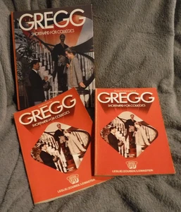 Gregg Shorthand for Colleges, Series 90 VOL 2 Louis A Leslie + BONUS WORK BOOKS - Picture 1 of 12