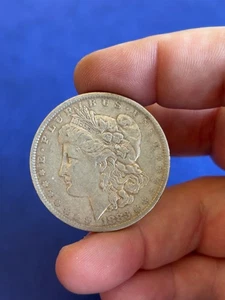 1883 O Morgan Dollar Fine F 90% Silber - Bild 1 von 2