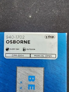 Benchmade Osborne 940 CPM-S30V Premium Stainless Steel Green Handle Pocketknife - Picture 1 of 7