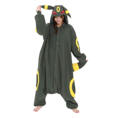 SAZAC Pokemon Umbreon Fleece Costume Adult Unisex Cosplay Kigurumi TMY233 - Image 1 of 4