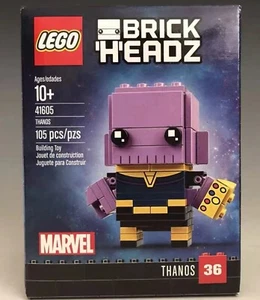 LEGO BrickHeadz Marvel Super Heroes Thanos 41605 Retired Set New Sealed - Picture 1 of 1