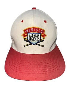 VTG Nabisco All-Star Legends Trucker Hat Baseball 1994 SnapBack Cream & Red Rare - Picture 1 of 10