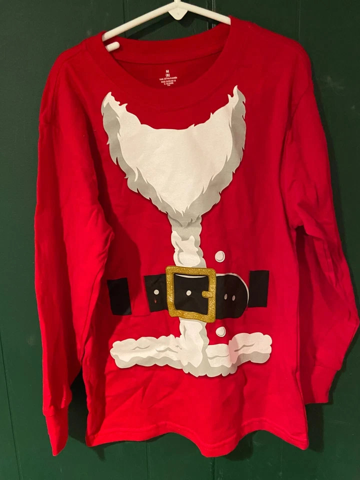 Top de Papá Noel para niño mediano 8 manga larga*usado* ccc1 Foto 1 de 3