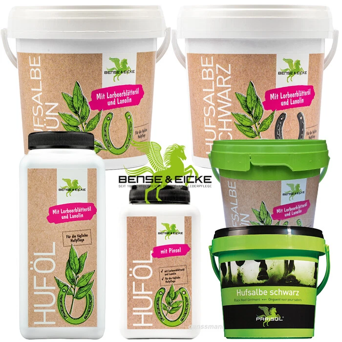 B&E Hufsalbe mit Lorbeeröl Huffett oder Huföl in versch. Größen/Farbe wählbar