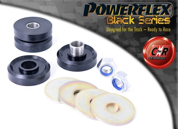 Powerflex Black Fr per Legare A Telaio Spazzole Ford Fiesta Mk2 XR2 PFF19-301BLK - Immagine 1 di 4
