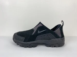 Vintage Nike Air 04 RARE Size 9 Black Suede Leather Slip On 308736 - Picture 1 of 8