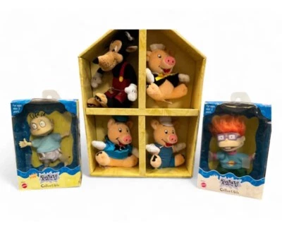 🐷🐷Rugrats Chucky Tommy 3 Little Pigs Mini Muñeca Mattel Nickelodeon🐷🐷 Foto 1 de 4