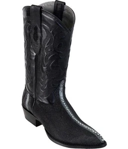 BOTAS VAQUERAS OCCIDENTALES NEGRAS GENUINAS STINGRAY ROWSTONE LOS ALTOS PUNTA J EE 991105 - Imagen 1 de 2