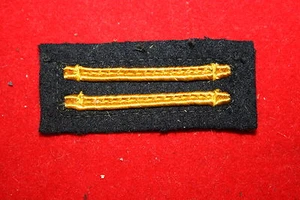 PARCHE DE TELA ORIGINAL BRITÁNICO RANGO DE DEFENSA CIVIL INSIGNIA TRENZA RUSA #2 - Imagen 1 de 1