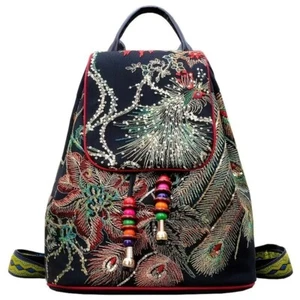 Mochila Phoenix bordada para mujer, ligera con estampado de animales de fantasía - Imagen 1 de 5