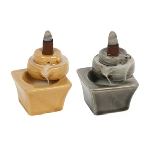 SiL Interiors Waterfall Backflow Incense Cone Burner Holder - Picture 1 of 5