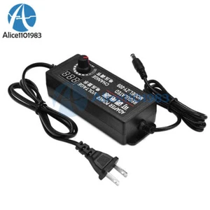 Adaptador de corriente continua de voltaje ajustable de CA 100-220V a CC 3-24V regulador de velocidad #F21 - Imagen 1 de 4