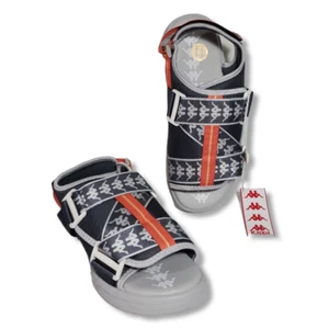 Sandali Kappa 222 Banda Mitel 2 grigio arancione unisex/uomo 11 cinturino imbottito nuovi con etichette - Foto 1 di 11