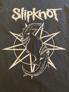 Slipknot Goat Star Logo Band Concert Metal T-Shirt Size Large - Picture 1 of 7