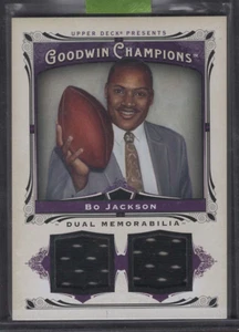 2013 Upper Deck Goodwin Champions - Memorabilia BO JACKSON GAME DUAL USED JERSEY - Picture 1 of 3