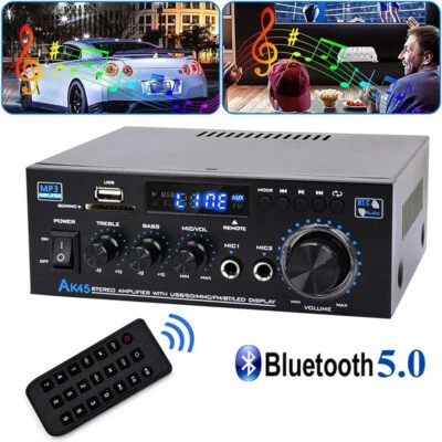 2000W Verstärker Stereo Amplifier HIFI Digital Bluetooth FM USB Vollverstärker - Bild 1 von 4