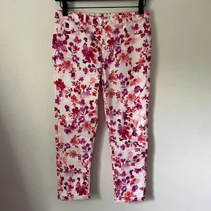 Jordache Pink Floral Crop Pull-On Jegging Girls Size XL NWT - Picture 1 of 5