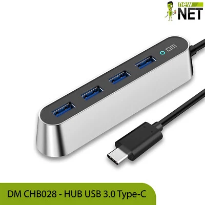 Adattatore DM Moltiplicatore USB3,0 da Type-C a 4 Tipo A per Notebook 5Gbps - Immagine 1 di 4