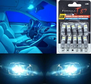 LED 3030 Light Icy Blue 8000K 194 Ten Bulbs Dashboard Gauge Cluster Replacement - Picture 1 of 10