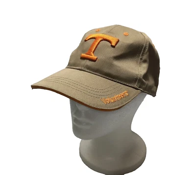 Tennessee "T" Volunteers Adjustable Strap Back Cap/Hat, Beige - Image 1 of 4