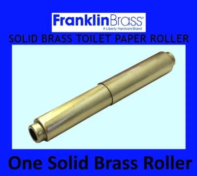 Repuesto de rodillo de soporte de papel higiénico Franklin de latón con resorte - oro antiguo Foto 1 de 4