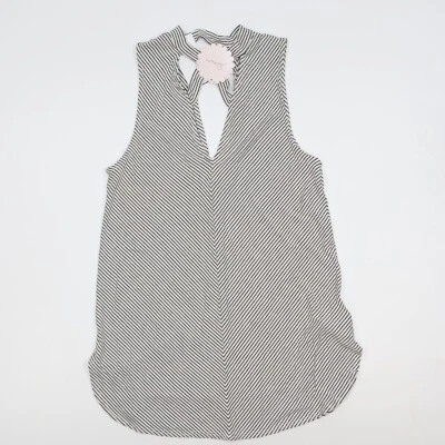 Nuevo con etiquetas Túnica Soprano Top Para Mujer Pequeña Blanca Negra Frontal Cruzado Ligera  Foto 1 de 4