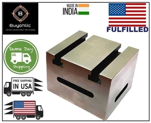 Box Type Angle Plate(Square & Parallel On All Faces)-100 x85 x 60mm-USA FULFILL - Picture 1 of 5